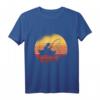 Retro Angler Sonnenuntergang Fischer Angel T-Shirt – Perfektes Geschenk für Fischer, Angler & Fischliebhaber für Geburtstag & Weihnachten
