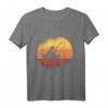 Retro Angler Sonnenuntergang Fischer Angel T-Shirt – Perfektes Geschenk für Fischer, Angler & Fischliebhaber für Geburtstag & Weihnachten