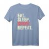 Eat Sleep Shoot Repeat T-Shirt für Tontaubenschießen - Perfektes Geschenk für Jäger und Sportschützen im Schützenverein