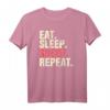 Eat Sleep Shoot Repeat T-Shirt für Tontaubenschießen - Perfektes Geschenk für Jäger und Sportschützen im Schützenverein