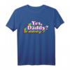 Yes Daddy for Women - Naughty Daddy's Girl Retro Regenbogen T-Shirt für Pride, Valentinstag & Fetisch-Party