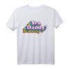 Yes Daddy for Women - Naughty Daddy's Girl Retro Regenbogen T-Shirt für Pride, Valentinstag & Fetisch-Party