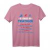 Lustiges Triathlon T-Shirt - 6 Etappen des Wettkampfs für Triathleten, perfekt als Geschenk zu Weihnachten oder Geburtstag