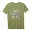 Triathlon T-Shirt - Swim Bike Run Triathlet Geschenk für Schwimmen, Radfahren & Laufen - Perfektes Sportshirt für Ausdauersportler
