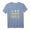 Triathlon Lustiges Spruch T-Shirt - Für Wettkämpfe, Geburtstag & Weihnachten | Swim Bike Run Design für Tri Harder