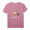 Damen Be Different - Süßes Eulen Fledermaus Spruch T-Shirt mit V-Ausschnitt für Freizeit, Party & Geschenkideen