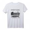 Funny Trump T-Shirt mit amerikanischer Flagge – Everything Woke Turns to Shit, Pro Trump Shirt, Humorvolles Patriotisches Shirt für Fans
