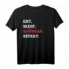 Eat Sleep Rhönrad Repeat T-Shirt – Lustiges Sport-Shirt für Turner und Turnerin, Perfektes Geschenk für Rhönradfans