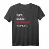 Eat Sleep Rhönrad Repeat T-Shirt – Lustiges Sport-Shirt für Turner und Turnerin, Perfektes Geschenk für Rhönradfans
