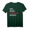 Eat Sleep Rhönrad Repeat T-Shirt – Lustiges Sport-Shirt für Turner und Turnerin, Perfektes Geschenk für Rhönradfans