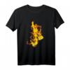 Feuer Eishockeyschläger Und Puck Flammende Eishockeyspieler T-Shirt – Perfekt für Hockeyfans, Spieler & Trainer zum Spiel, Training & Team-Event