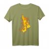 Feuer Eishockeyschläger Und Puck Flammende Eishockeyspieler T-Shirt – Perfekt für Hockeyfans, Spieler & Trainer zum Spiel, Training & Team-Event