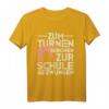 Zum Turnen geboren zur Schule gezwungen Turnen T-Shirt – Perfektes Geschenk für Turnerinnen, Gymnastinnen & Akrobatikfans zu Weihnachten & Geburtstag