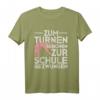 Zum Turnen geboren zur Schule gezwungen Turnen T-Shirt – Perfektes Geschenk für Turnerinnen, Gymnastinnen & Akrobatikfans zu Weihnachten & Geburtstag
