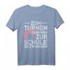 Zum Turnen geboren zur Schule gezwungen Turnen T-Shirt – Perfektes Geschenk für Turnerinnen, Gymnastinnen & Akrobatikfans zu Weihnachten & Geburtstag