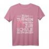 Zum Turnen geboren zur Schule gezwungen Turnen T-Shirt – Perfektes Geschenk für Turnerinnen, Gymnastinnen & Akrobatikfans zu Weihnachten & Geburtstag