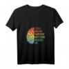 Humorvolles Überlebenden T-Shirt mit V-Ausschnitt – Für Gehirnoperation-Überlebende, Bewusstsein für Gehirnkrebs & Neuro-Onkologie