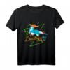 Polygon Art Disc Dog T-Shirt - Cooles Hundesport Shirt mit Flying Ball Motiv, perfektes Geschenk für Hundebesitzer & Hundesportler