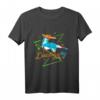 Polygon Art Disc Dog T-Shirt - Cooles Hundesport Shirt mit Flying Ball Motiv, perfektes Geschenk für Hundebesitzer & Hundesportler