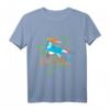 Polygon Art Disc Dog T-Shirt - Cooles Hundesport Shirt mit Flying Ball Motiv, perfektes Geschenk für Hundebesitzer & Hundesportler