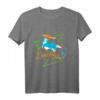 Polygon Art Disc Dog T-Shirt - Cooles Hundesport Shirt mit Flying Ball Motiv, perfektes Geschenk für Hundebesitzer & Hundesportler