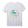 Polygon Art Disc Dog T-Shirt - Cooles Hundesport Shirt mit Flying Ball Motiv, perfektes Geschenk für Hundebesitzer & Hundesportler