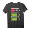 Zwillinge Shirt für Papa - Akku Batterie Design als Geschenkidee für Zwillingsväter, Geburtstags- oder Vatertagsgeschenk