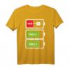 Zwillinge Shirt für Papa - Akku Batterie Design als Geschenkidee für Zwillingsväter, Geburtstags- oder Vatertagsgeschenk