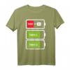 Zwillinge Shirt für Papa - Akku Batterie Design als Geschenkidee für Zwillingsväter, Geburtstags- oder Vatertagsgeschenk