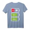 Zwillinge Shirt für Papa - Akku Batterie Design als Geschenkidee für Zwillingsväter, Geburtstags- oder Vatertagsgeschenk