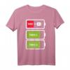 Zwillinge Shirt für Papa - Akku Batterie Design als Geschenkidee für Zwillingsväter, Geburtstags- oder Vatertagsgeschenk