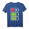 Zwillinge Shirt für Papa - Akku Batterie Design als Geschenkidee für Zwillingsväter, Geburtstags- oder Vatertagsgeschenk