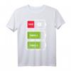 Zwillinge Shirt für Papa - Akku Batterie Design als Geschenkidee für Zwillingsväter, Geburtstags- oder Vatertagsgeschenk