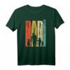 Dad hoch 3 Papa T-Shirt – Dreifacher Vater mit Kinder-Silhouette, Vintage Look, ideales Geschenk zur Geburt, Babyparty & Vatertag