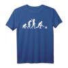 Kegel Bowling Kegelverein Evolution T-Shirt – Sport Verein T-Shirt für Vereinsmitglieder mit klassischem Schnitt und doppeltem Saum