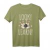 Look! Learn! - Bowling Angeber T-Shirt mit Bowlingkugel - Lustiges Retro Design für Bowlingturniere, Liga & Freunde
