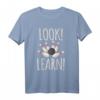 Look! Learn! - Bowling Angeber T-Shirt mit Bowlingkugel - Lustiges Retro Design für Bowlingturniere, Liga & Freunde