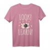 Look! Learn! - Bowling Angeber T-Shirt mit Bowlingkugel - Lustiges Retro Design für Bowlingturniere, Liga & Freunde