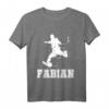 Kinder Fußball Sport Verein Name Fabian Geschenk T-Shirt - Persönliches Fußball-Design für begeisterte Jungen und Vereinsmitglieder