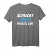 Schlecht hören kann ich Ironie - Lustiges Männer T-Shirt mit ironischem Spruch für Büro, Freizeit & Freunde