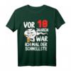 Herren Vor 18 Jahren war ich mal der Schnellste - Witziges 18. Geburtstag T-Shirt für Männer, Papa, Ehemann & Opa
