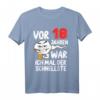 Herren Vor 18 Jahren war ich mal der Schnellste - Witziges 18. Geburtstag T-Shirt für Männer, Papa, Ehemann & Opa