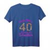 Damen Club der alten Schachteln 40 Geburtstag T-Shirt mit V-Ausschnitt – Lustiges Geschenk für Frauen zum 40. Jubiläum und Feier