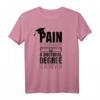 Funny PhD T-Shirt Geschenk: Schmerzen ist temporär; ein Doktortitel ist Forever – Perfekt für Absolventen und Wissenschaftler