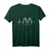 Lacrosse Herzschlag T-Shirt für Spieler, Fans und Trainer – Lustiges Lacrosse Geschenk mit Herzlinie für Lacrosse Begeisterte