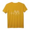 Lacrosse Herzschlag T-Shirt für Spieler, Fans und Trainer – Lustiges Lacrosse Geschenk mit Herzlinie für Lacrosse Begeisterte
