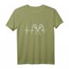 Lacrosse Herzschlag T-Shirt für Spieler, Fans und Trainer – Lustiges Lacrosse Geschenk mit Herzlinie für Lacrosse Begeisterte