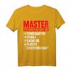 Lustiges Master Abschluss T-Shirt mit Spruch - Originelles Geschenk für Master Absolventen und Abschlussfeiern für Männer
