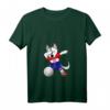 Dabbing Husky Hund Kroatien Volleyball T-Shirt mit kroatischer Flagge - Lustiges Fan-Shirt für Volleyballfans, Spieler & Trainer
