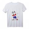 Dabbing Husky Hund Kroatien Volleyball T-Shirt mit kroatischer Flagge - Lustiges Fan-Shirt für Volleyballfans, Spieler & Trainer
